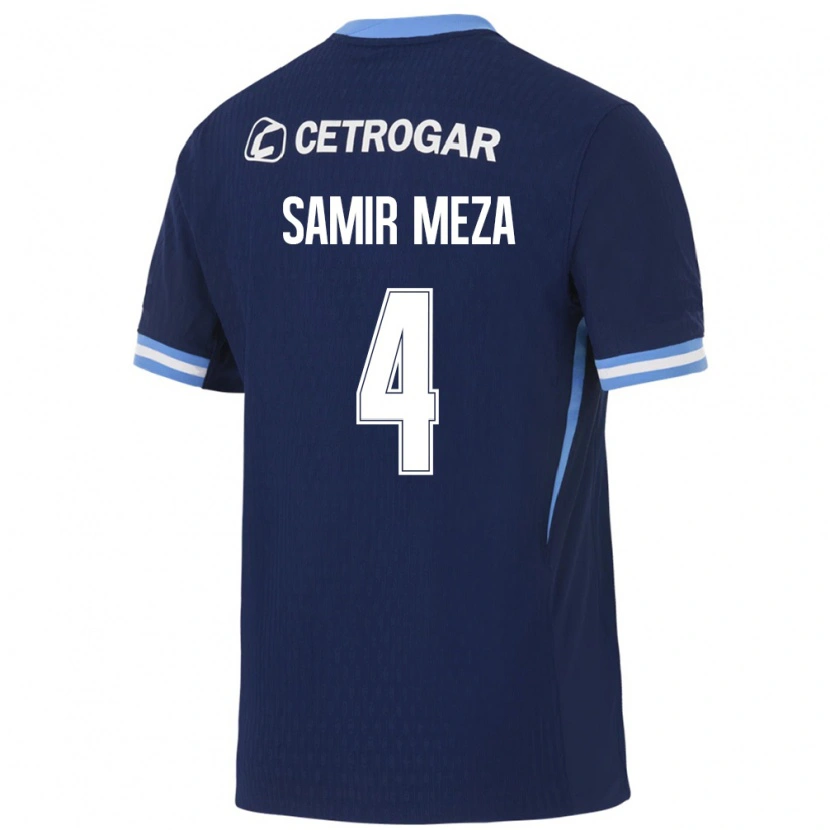 Danxen Niño Camiseta Samir Meza #4 Azul Real Azul Claro Blanco 2ª Equipación 2026/27 La Camisa