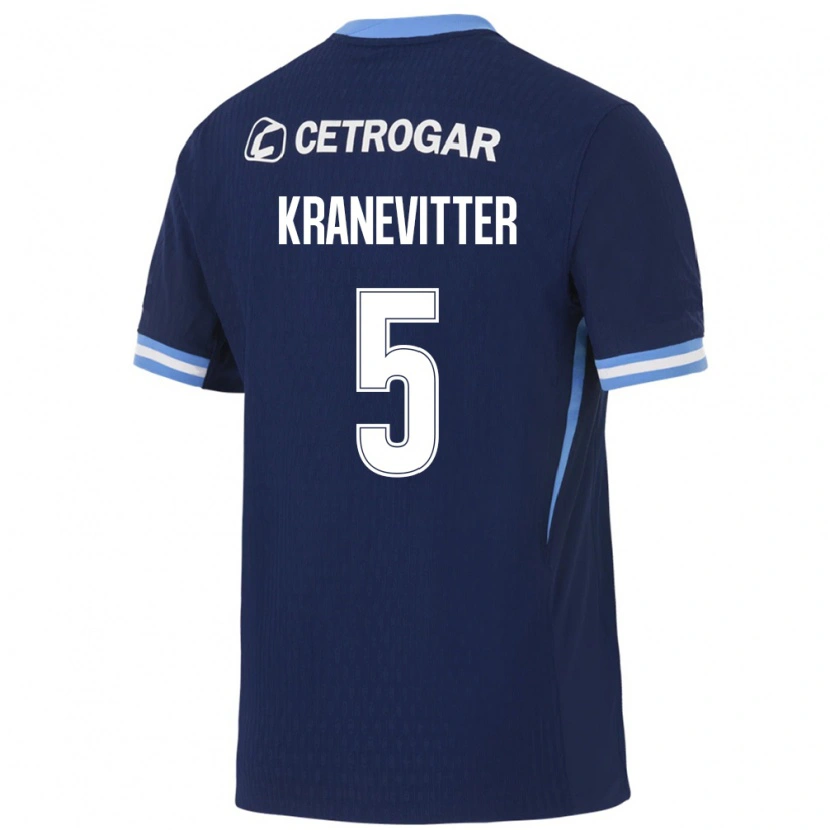 Danxen Niño Camiseta Matías Kranevitter #5 Azul Real Azul Claro Blanco 2ª Equipación 2026/27 La Camisa