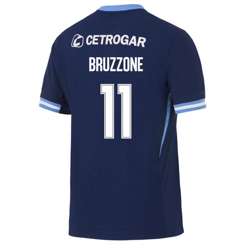 Danxen Niño Camiseta Vanina Bruzzone #11 Azul Real Azul Claro Blanco 2ª Equipación 2026/27 La Camisa