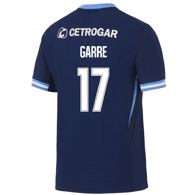 Danxen Niño Camiseta Benjamin Garre #17 Azul Real Azul Claro Blanco 2ª Equipación 2026/27 La Camisa
