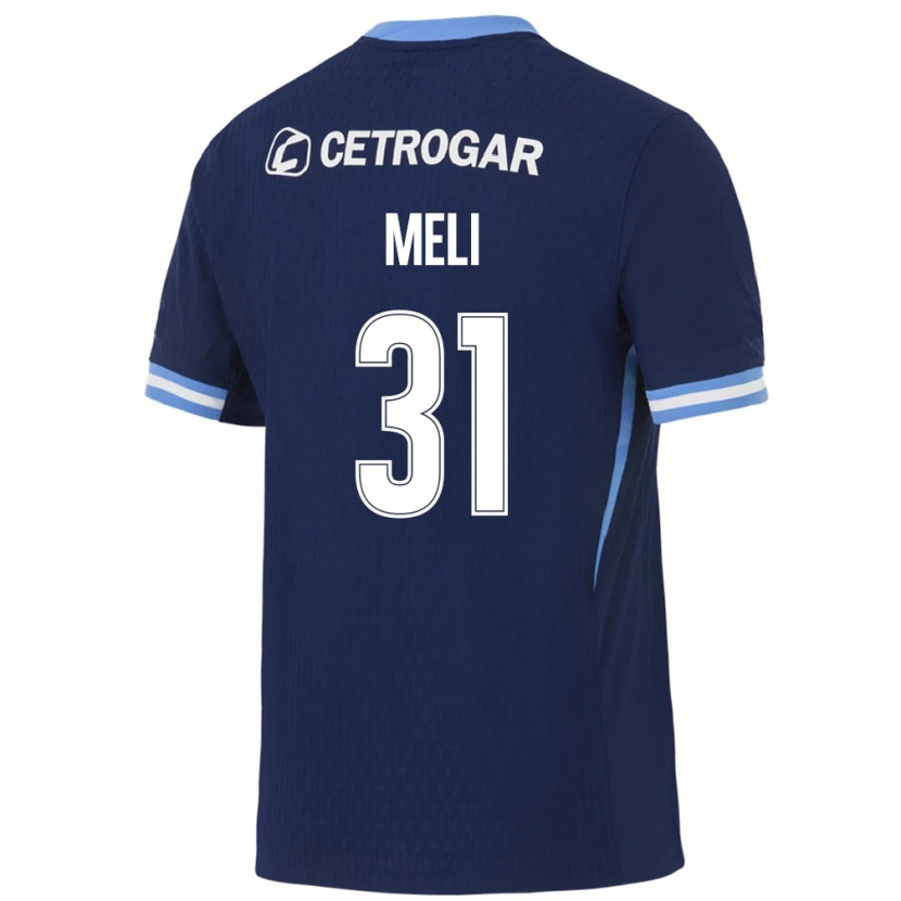 Danxen Niño Camiseta Marcelo Meli #31 Azul Real Azul Claro Blanco 2ª Equipación 2026/27 La Camisa