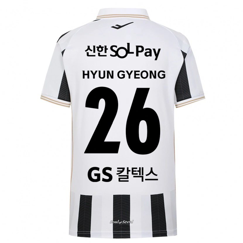 Danxen Niño Camiseta Hyun-Gyeong Jeong #26 Blanco Negro 2ª Equipación 2026/27 La Camisa