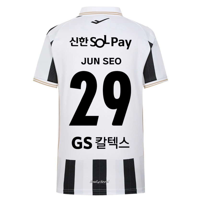 Danxen Niño Camiseta Jun-Seo Kim #29 Blanco Negro 2ª Equipación 2026/27 La Camisa