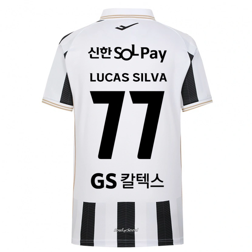 Danxen Niño Camiseta Lucas Silva #77 Blanco Negro 2ª Equipación 2026/27 La Camisa