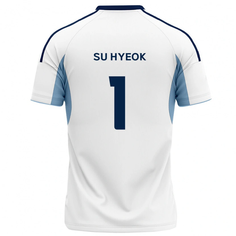 Danxen Niño Camiseta Su-Hyeok Jo #1 Azul Real Blanco 2ª Equipación 2026/27 La Camisa