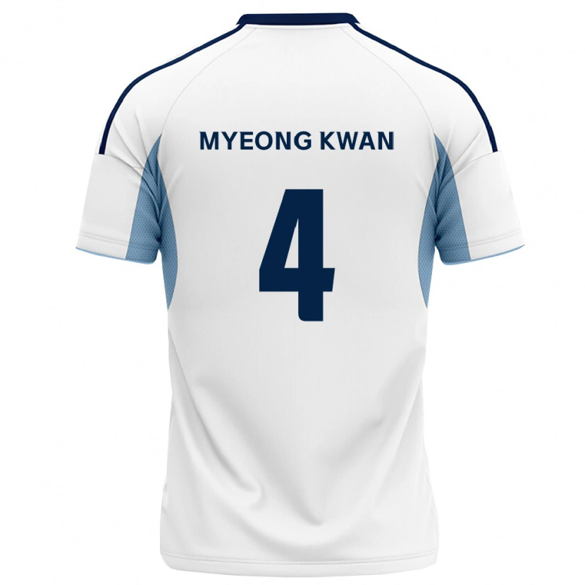 Danxen Niño Camiseta Myeong-Kwan Seo #4 Azul Real Blanco 2ª Equipación 2026/27 La Camisa