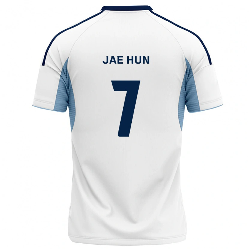 Danxen Niño Camiseta Jae-Hun Lee #7 Azul Real Blanco 2ª Equipación 2026/27 La Camisa