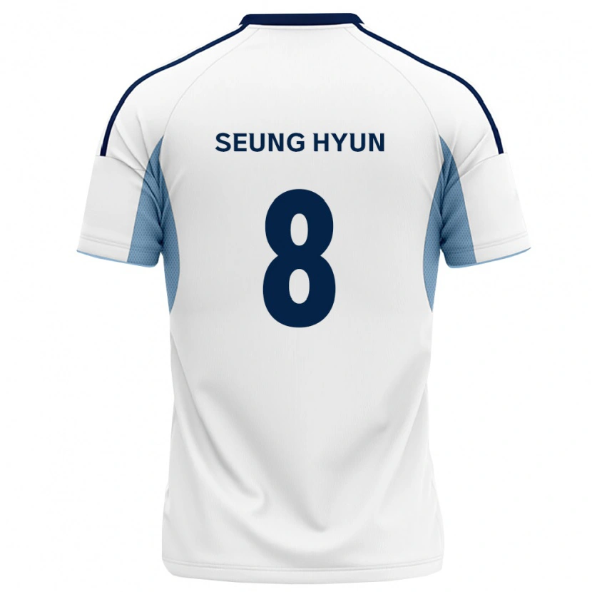 Danxen Niño Camiseta Seung-Hyun Kim #8 Azul Real Blanco 2ª Equipación 2026/27 La Camisa