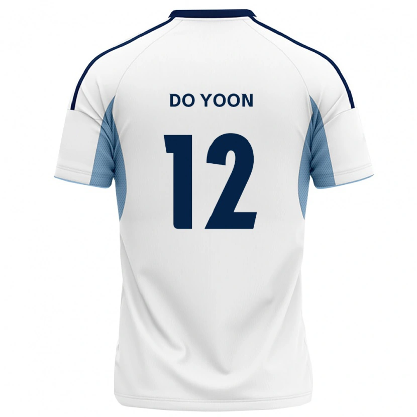 Danxen Niño Camiseta Do-Yoon Tae #12 Azul Real Blanco 2ª Equipación 2026/27 La Camisa