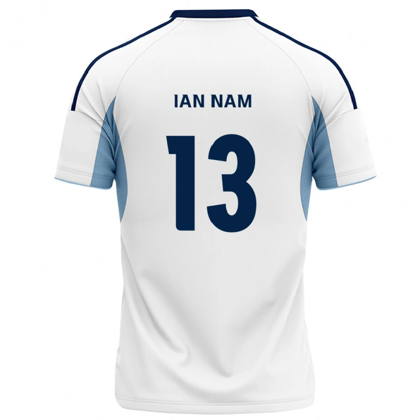 Danxen Niño Camiseta Ian Nam #13 Azul Real Blanco 2ª Equipación 2026/27 La Camisa