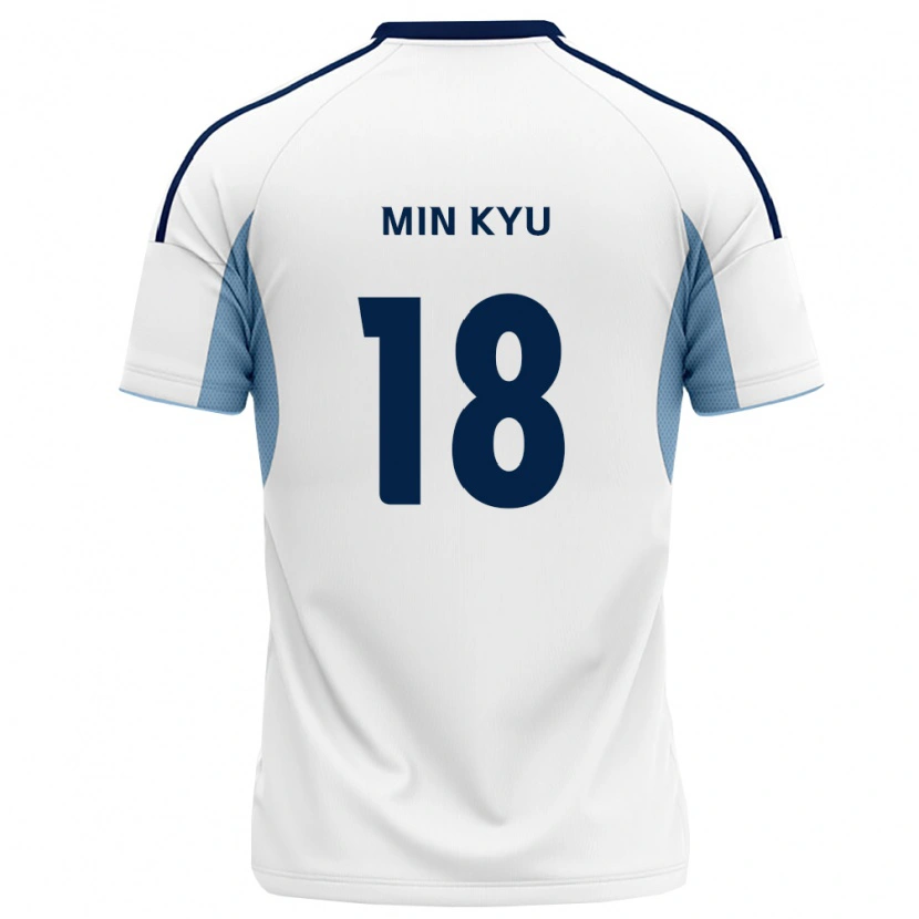Danxen Niño Camiseta Min-Kyu Joo #18 Azul Real Blanco 2ª Equipación 2026/27 La Camisa