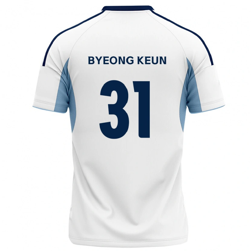 Danxen Niño Camiseta Byeong-Keun Hwang #31 Azul Real Blanco 2ª Equipación 2026/27 La Camisa
