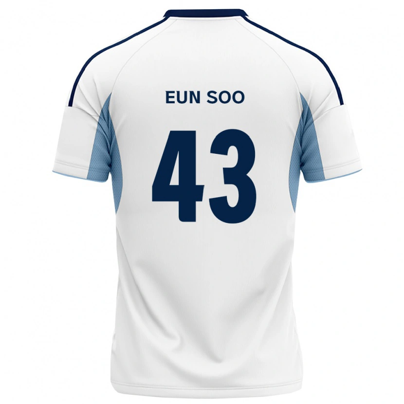 Danxen Niño Camiseta Eun-Soo Choi #43 Azul Real Blanco 2ª Equipación 2026/27 La Camisa