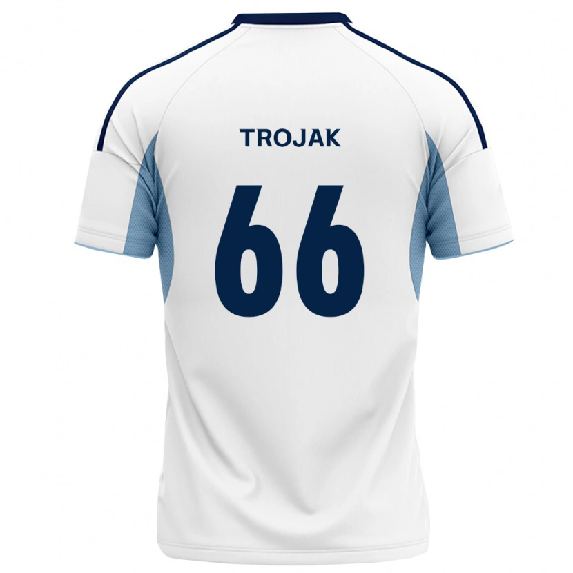 Danxen Niño Camiseta Milosz Trojak #66 Azul Real Blanco 2ª Equipación 2026/27 La Camisa