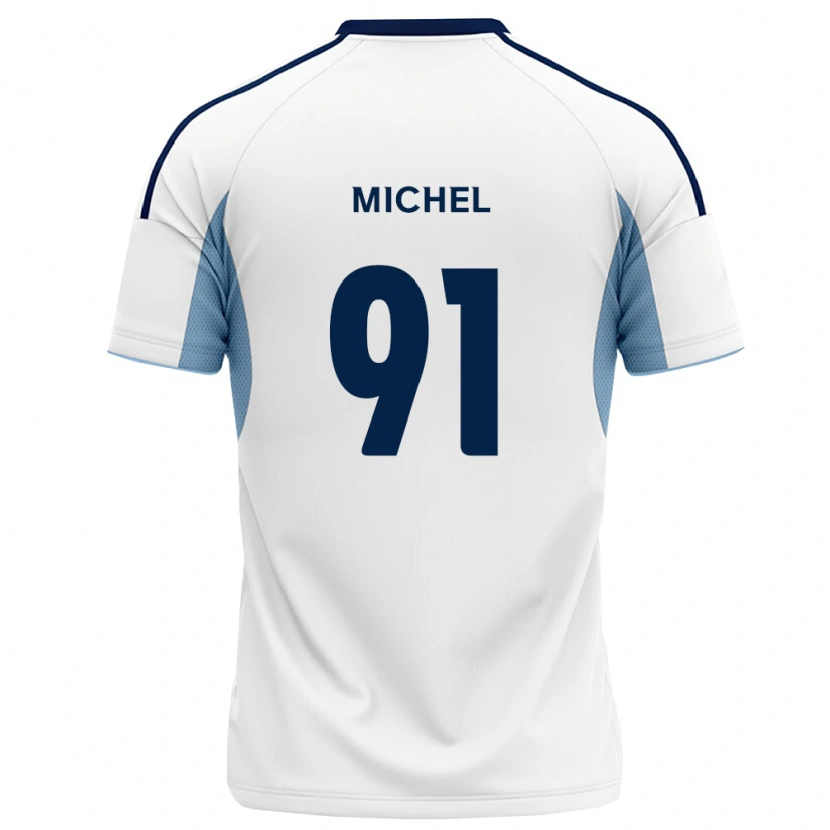 Danxen Niño Camiseta Benji Michel #91 Azul Real Blanco 2ª Equipación 2026/27 La Camisa