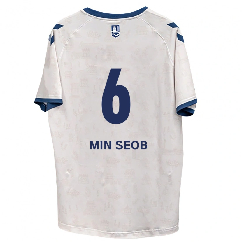 Danxen Niño Camiseta Min-Seob Song #6 Azul Real Blanco 2ª Equipación 2026/27 La Camisa