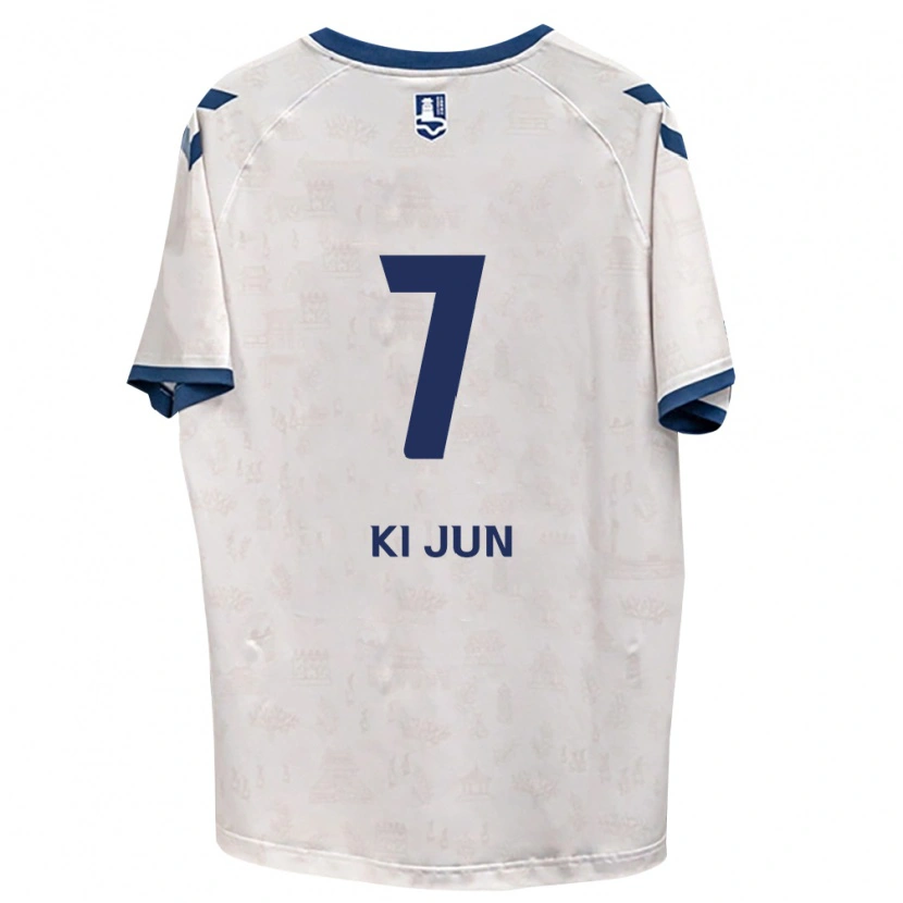 Danxen Niño Camiseta Ki-Jun Kim #7 Azul Real Blanco 2ª Equipación 2026/27 La Camisa