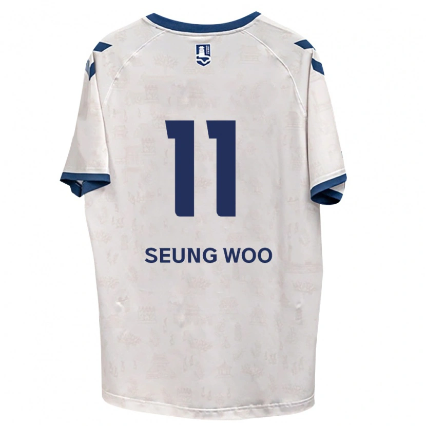 Danxen Niño Camiseta Seung-Woo Lee #11 Azul Real Blanco 2ª Equipación 2026/27 La Camisa