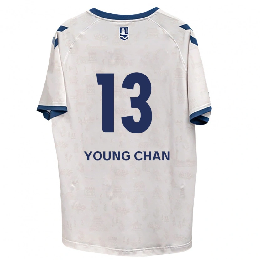 Danxen Niño Camiseta Young-Chan Ham #13 Azul Real Blanco 2ª Equipación 2026/27 La Camisa