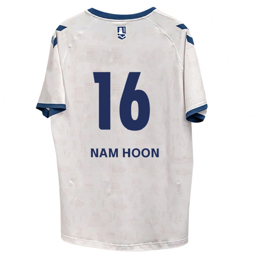 Danxen Niño Camiseta Nam-Hoon Kwon #16 Azul Real Blanco 2ª Equipación 2026/27 La Camisa