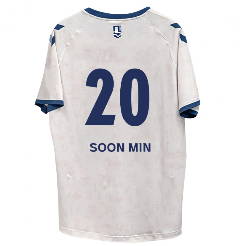 Danxen Niño Camiseta Soon-Min Hwang #20 Azul Real Blanco 2ª Equipación 2026/27 La Camisa