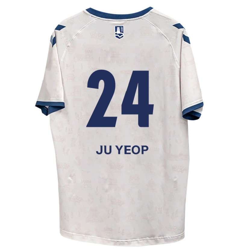 Danxen Niño Camiseta Ju-Yeop Kim #24 Azul Real Blanco 2ª Equipación 2026/27 La Camisa
