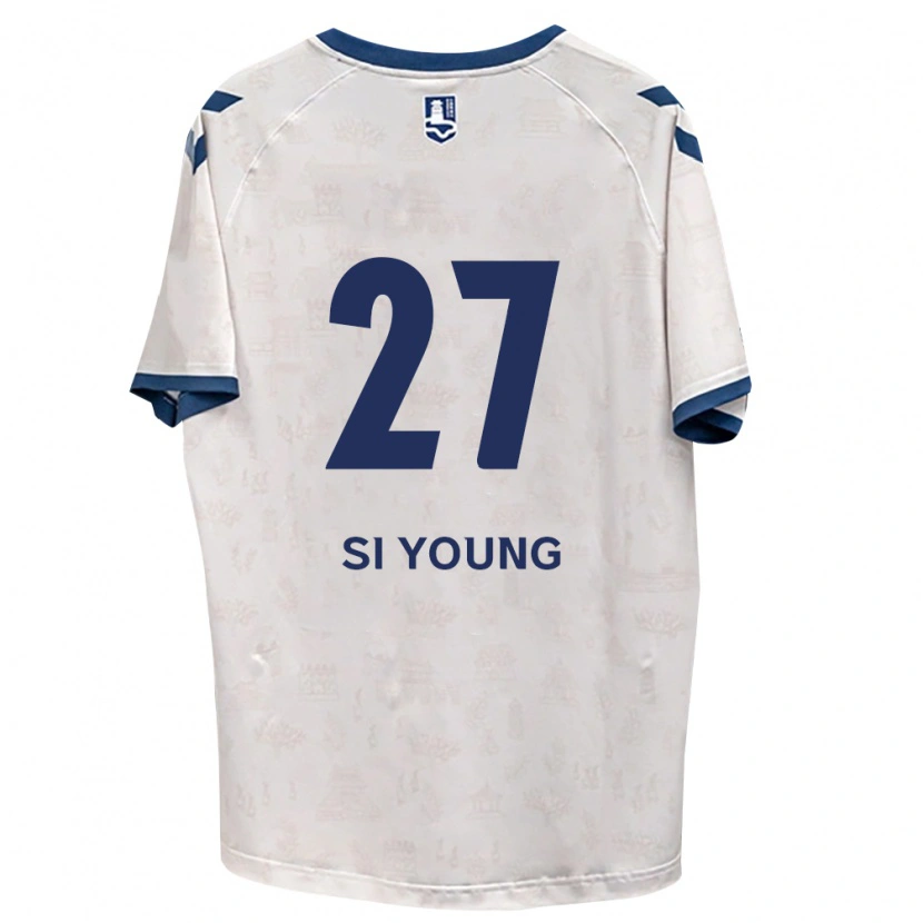Danxen Niño Camiseta Si-Young Lee #27 Azul Real Blanco 2ª Equipación 2026/27 La Camisa