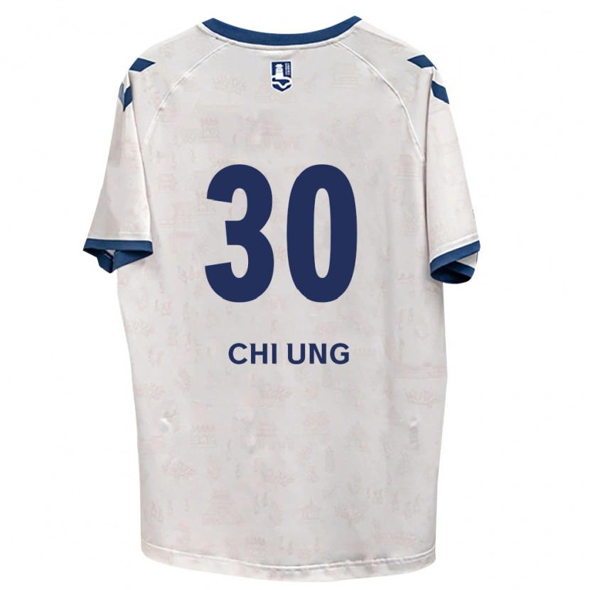 Danxen Niño Camiseta Chi-Ung Choi #30 Azul Real Blanco 2ª Equipación 2026/27 La Camisa