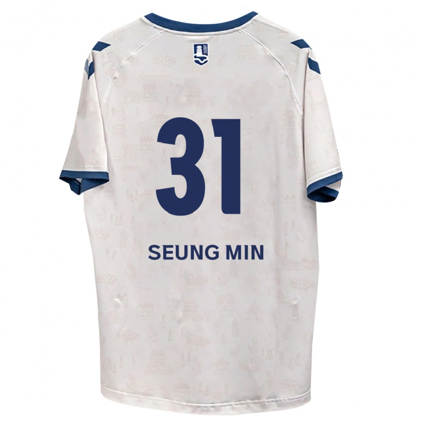 Danxen Niño Camiseta Seung-Min Baek #31 Azul Real Blanco 2ª Equipación 2026/27 La Camisa