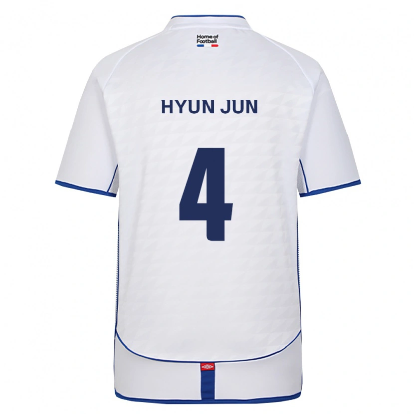 Danxen Niño Camiseta Hyun-Jun Roh #4 Negro Blanco Rojo 2ª Equipación 2026/27 La Camisa