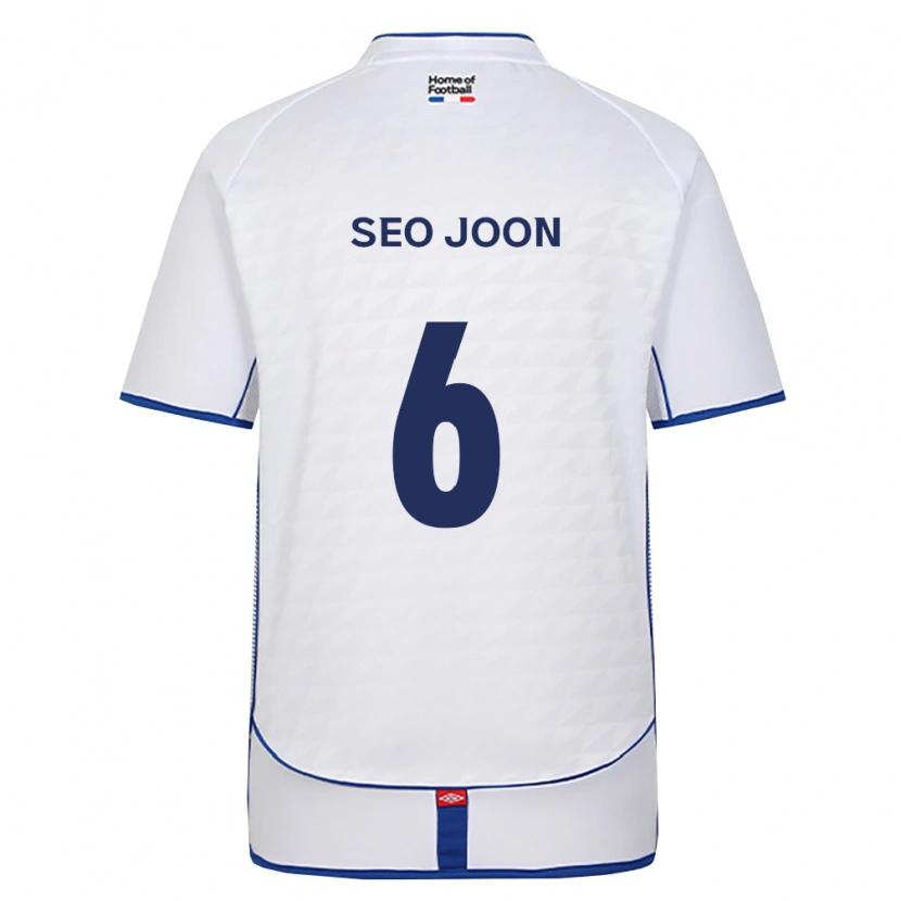 Danxen Niño Camiseta Seo-Joon Bae #6 Negro Blanco Rojo 2ª Equipación 2026/27 La Camisa