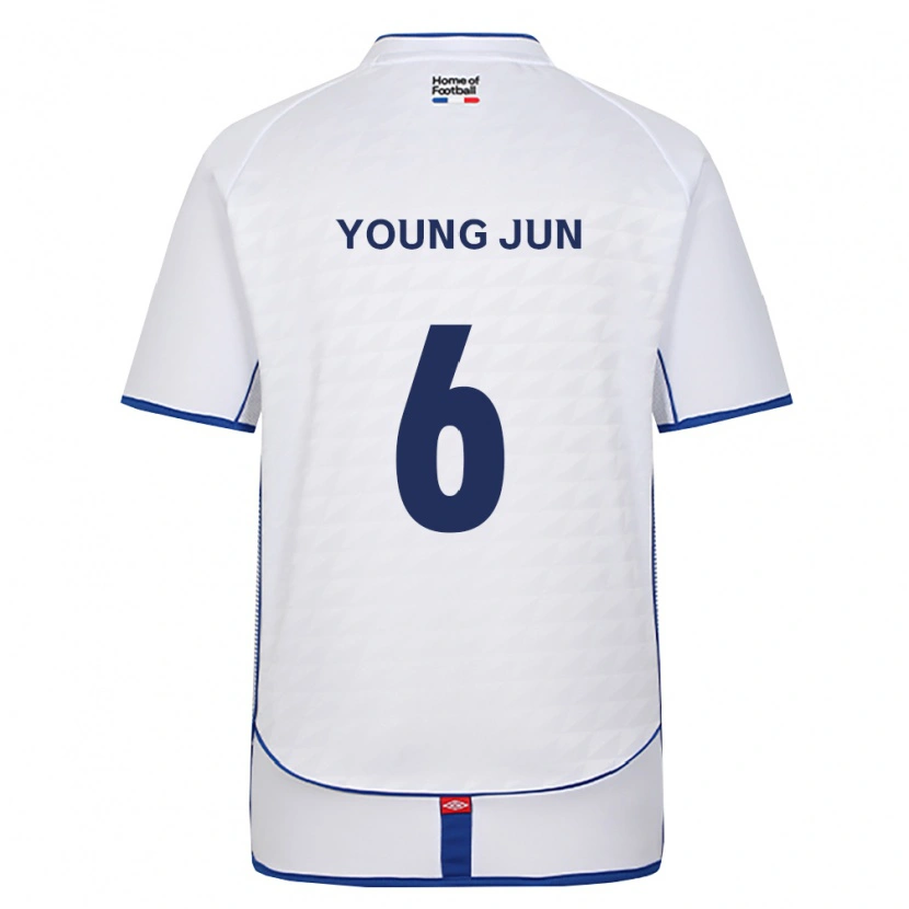 Danxen Niño Camiseta Young-Jun Choi #6 Negro Blanco Rojo 2ª Equipación 2026/27 La Camisa