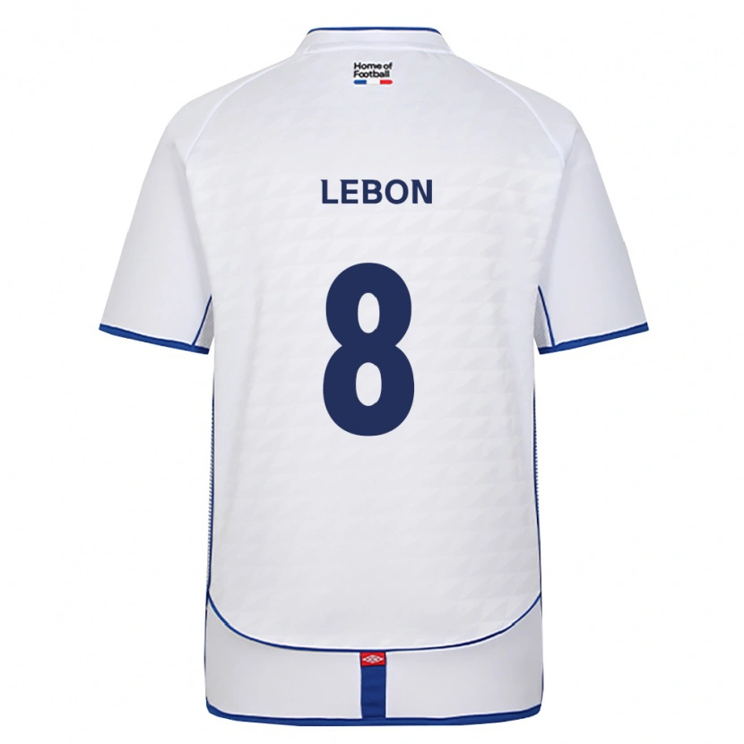 Danxen Niño Camiseta Keelan Lebon #8 Negro Blanco Rojo 2ª Equipación 2026/27 La Camisa