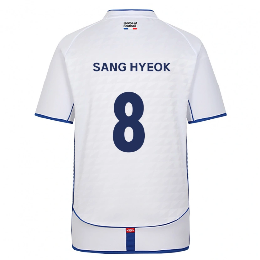 Danxen Niño Camiseta Sang-Hyeok Park #8 Negro Blanco Rojo 2ª Equipación 2026/27 La Camisa