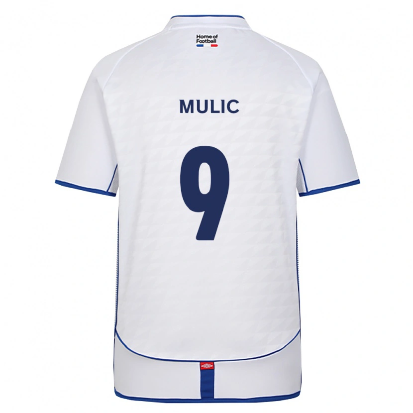 Danxen Niño Camiseta Fejsal Mulic #9 Negro Blanco Rojo 2ª Equipación 2026/27 La Camisa