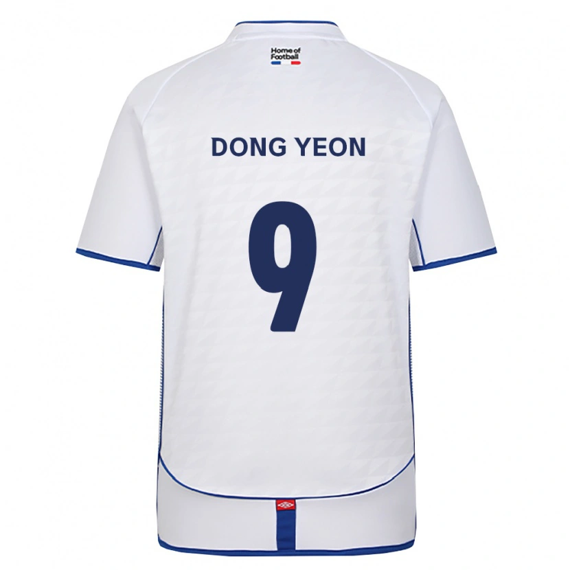 Danxen Niño Camiseta Dong-Yeon Kim #9 Negro Blanco Rojo 2ª Equipación 2026/27 La Camisa