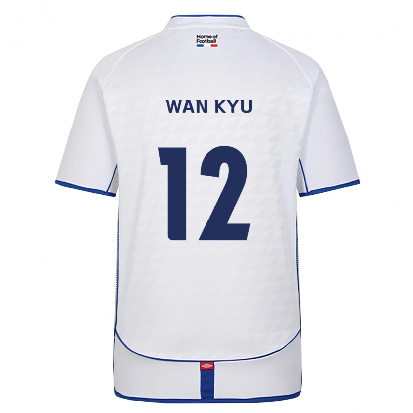 Danxen Niño Camiseta Wan-Kyu Kwon #12 Negro Blanco Rojo 2ª Equipación 2026/27 La Camisa