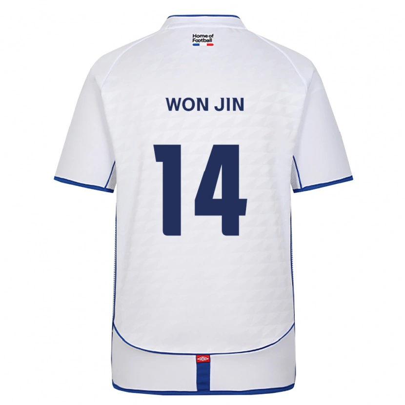 Danxen Niño Camiseta Won-Jin Hong #14 Negro Blanco Rojo 2ª Equipación 2026/27 La Camisa