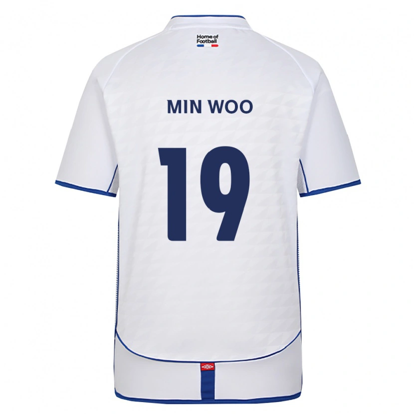 Danxen Niño Camiseta Min-Woo Kim #19 Negro Blanco Rojo 2ª Equipación 2026/27 La Camisa