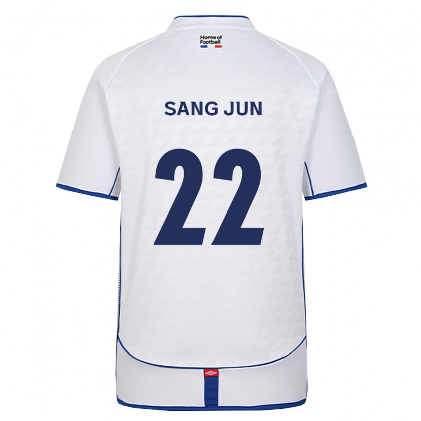 Danxen Niño Camiseta Sang-Jun Kim #22 Negro Blanco Rojo 2ª Equipación 2026/27 La Camisa