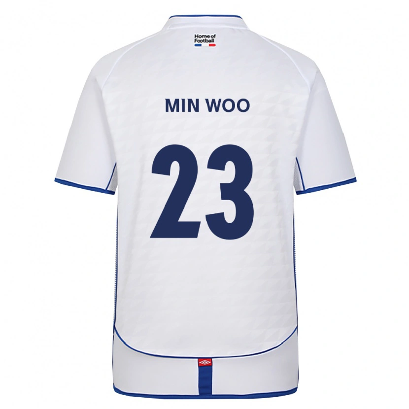 Danxen Niño Camiseta Min-Woo Kim #23 Negro Blanco Rojo 2ª Equipación 2026/27 La Camisa