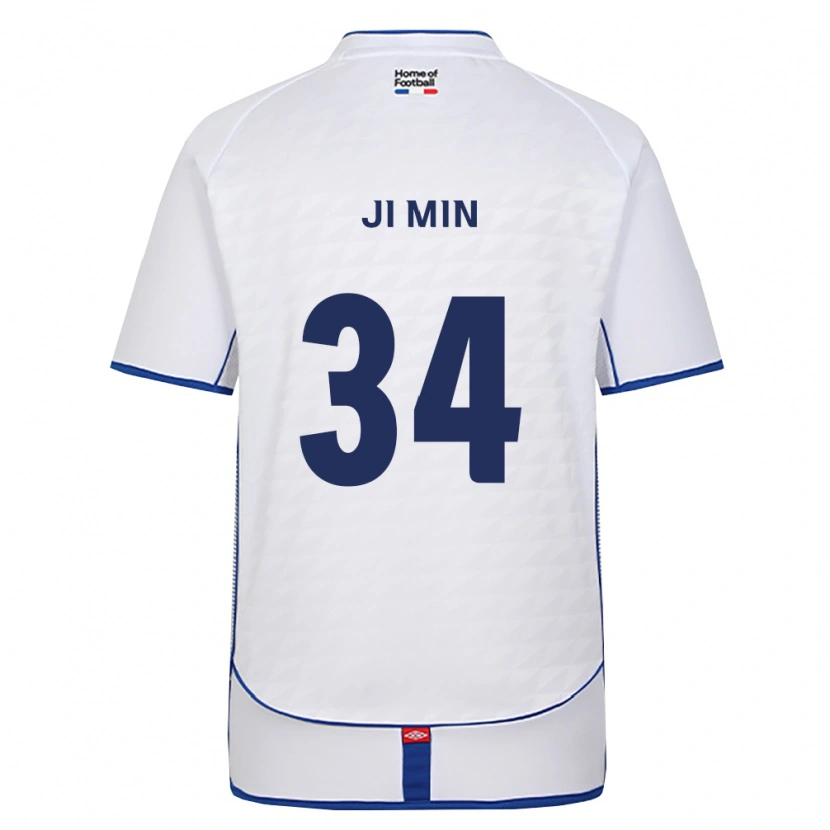 Danxen Niño Camiseta Ji-Min Park #34 Negro Blanco Rojo 2ª Equipación 2026/27 La Camisa
