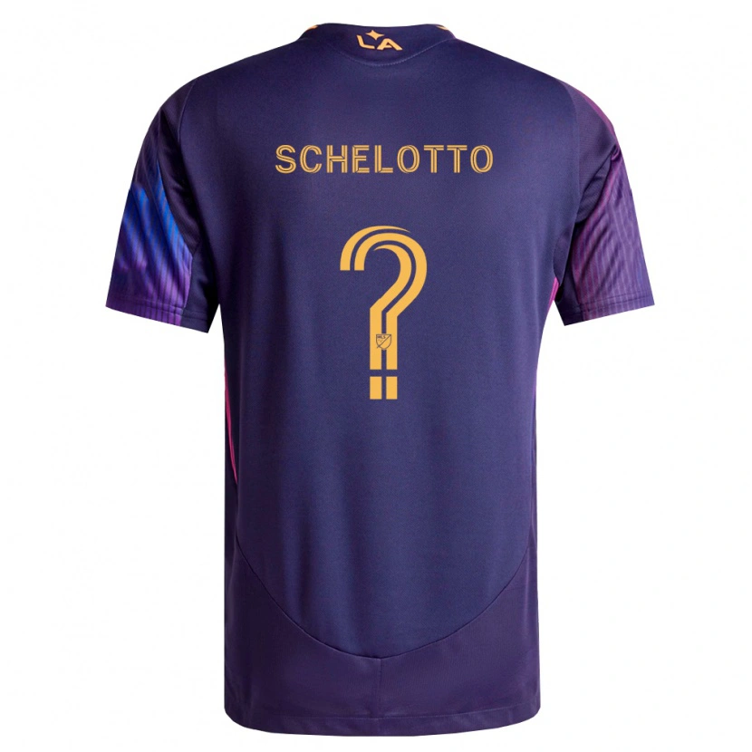 Danxen Niño Camiseta Nicolas Barros Schelotto #0 Morado Profundo Amarillo 2ª Equipación 2026/27 La Camisa