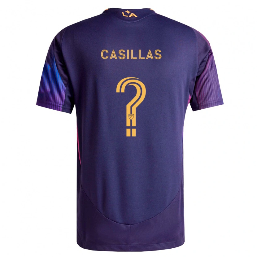 Danxen Niño Camiseta Victor Casillas #0 Morado Profundo Amarillo 2ª Equipación 2026/27 La Camisa