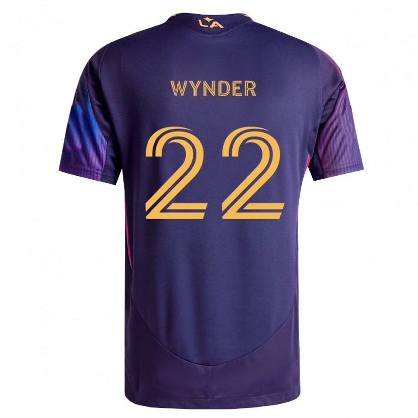 Danxen Niño Camiseta Elijah Wynder #22 Morado Profundo Amarillo 2ª Equipación 2026/27 La Camisa