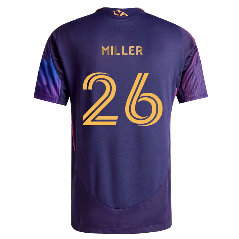 Danxen Niño Camiseta Harbor Miller #26 Morado Profundo Amarillo 2ª Equipación 2026/27 La Camisa