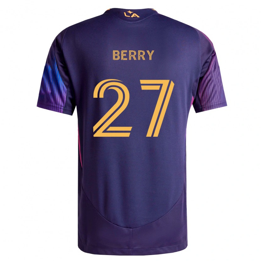 Danxen Niño Camiseta Miguel Berry #27 Morado Profundo Amarillo 2ª Equipación 2026/27 La Camisa