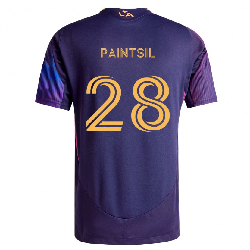 Danxen Niño Camiseta Joseph Paintsil #28 Morado Profundo Amarillo 2ª Equipación 2026/27 La Camisa