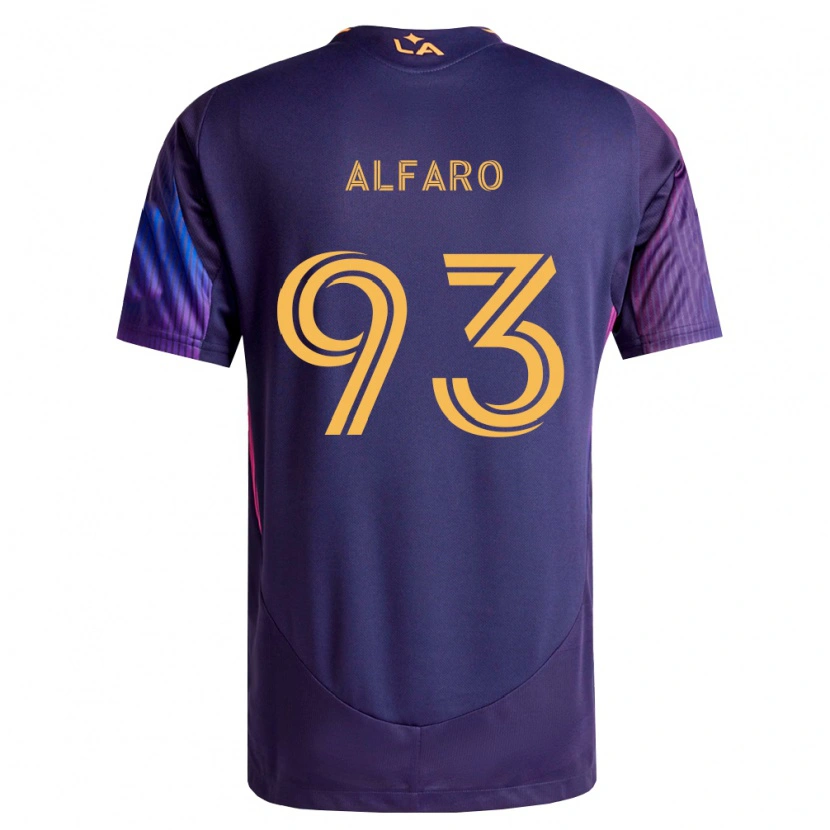 Danxen Niño Camiseta Tony Alfaro #93 Morado Profundo Amarillo 2ª Equipación 2026/27 La Camisa