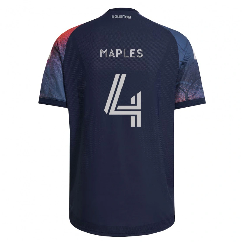 Danxen Niño Camiseta Talen Maples #4 Azul Profundo Blanco Naranja 2ª Equipación 2026/27 La Camisa